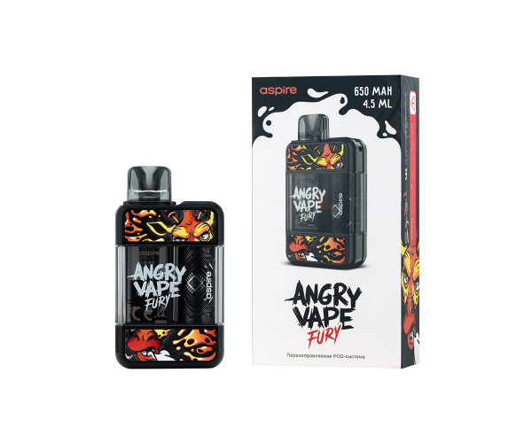 Многоразовое устройство Brusko Angry Vape Fury (Черный)