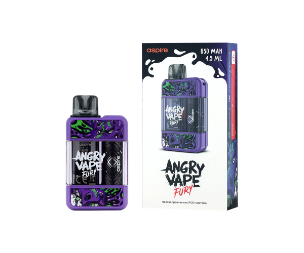 Многоразовое устройство Brusko Angry Vape Fury (Фиолетовый)