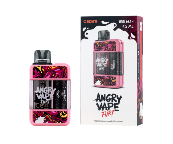 Многоразовое устройство Brusko Angry Vape Fury (Розовый)