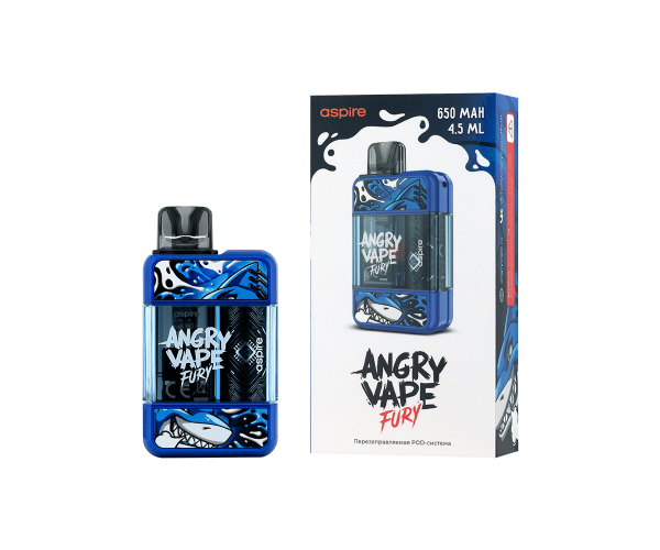 Многоразовое устройство Brusko Angry Vape Fury (Синий)