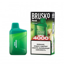 Brusko NRG 4000 Кислое Яблоко