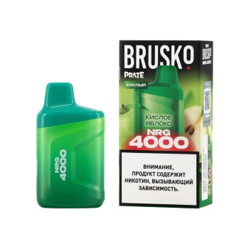 Brusko NRG 4000 Кислое Яблоко