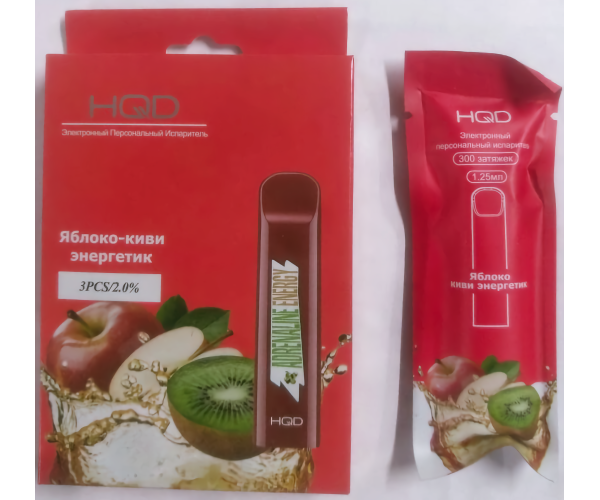 HQD Cuvie Adrenaline (Энергетик, яблоко, киви)