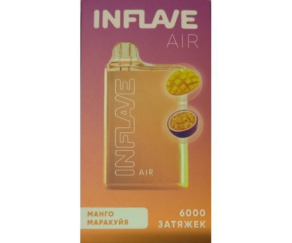 INFLAVE AIR Манго, Маракуйя (6000 затяжек)