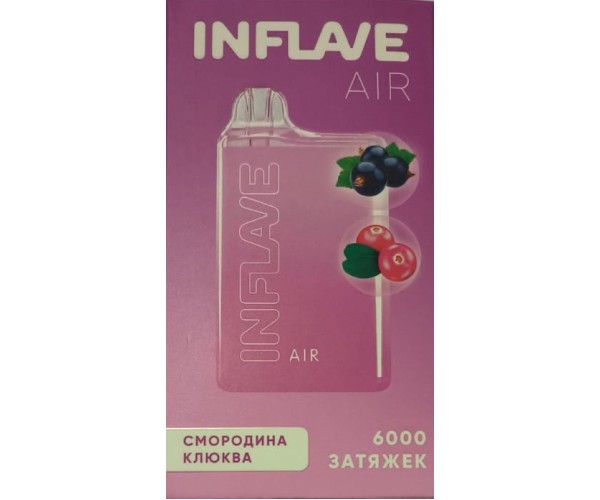 INFLAVE AIR Смородина, Клюква (6000 затяжек)