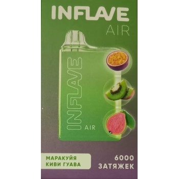 INFLAVE AIR Маракуйя, Киви, Гуава (6000 затяжек)