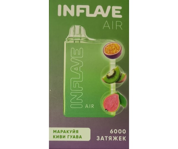 INFLAVE AIR Маракуйя, Киви, Гуава (6000 затяжек)