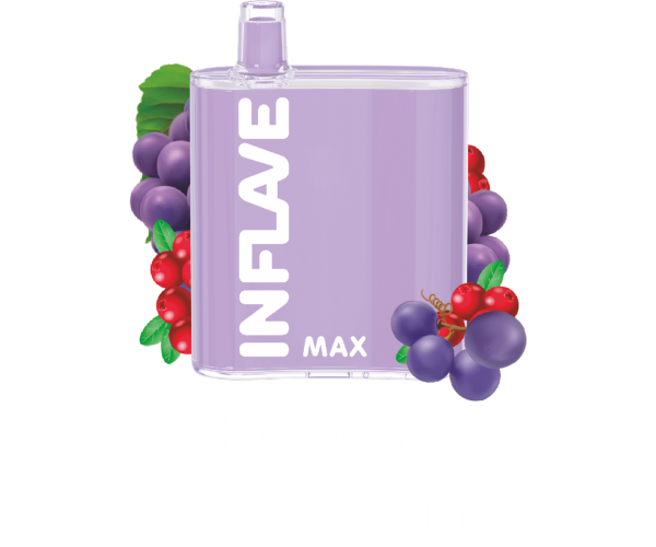 INFLAVE MAX Клюква, Виноград (4000 затяжек)