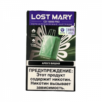 Картридж Lost Mary CD10000 PRO Арбуз, Вишня