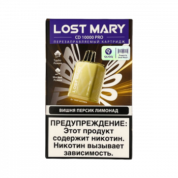 Картридж Lost Mary CD10000 PRO Вишня, Персик, Лимонад