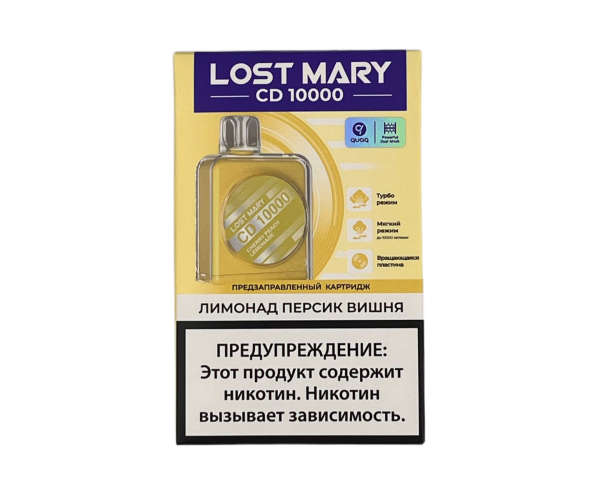 Картридж Lost Mary CD10000 Лимонад Персик-Вишня