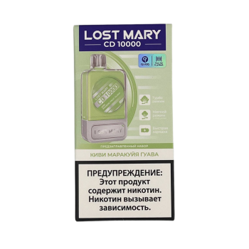 Lost Mary CD10000 с картриджем Киви Маракуйя Гуава