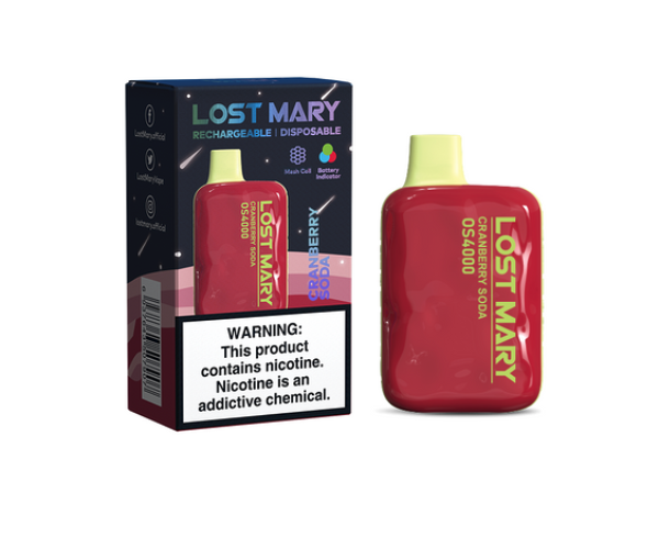 Lost Mary OS4000 Cranberry Soda (Клюквенная содовая)