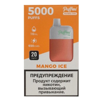 Puffmi DX5000 MeshBox Mango Ice (Манго, Лед)