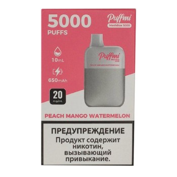 Puffmi DX5000 MeshBox Peach Mango Watermelon (Персик, Манго, Арбуз)