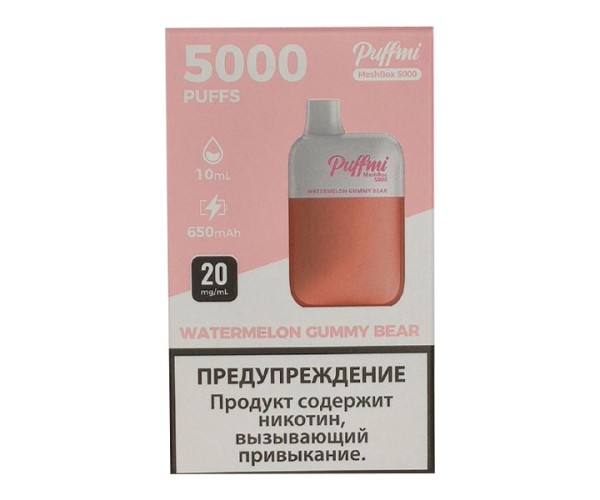 Puffmi DX5000 MeshBox Watermelon Gummy Bear (Арбузные Мармеладные Мишки)