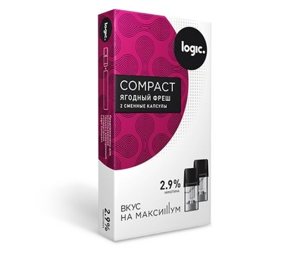 Сменные капсулы Logic Compact Ягодный фреш, 2.9%, 2 капсулы