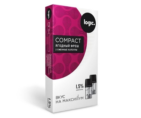 Сменные капсулы Logic Compact Ягодный фреш, 1.5%, 2 капсулы