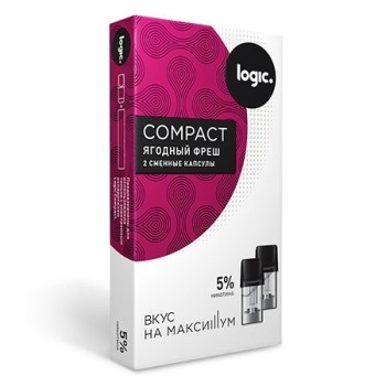 Сменные капсулы Logic Compact Ягодный фреш, 5%, 2 капсулы