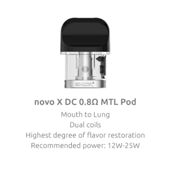 Сменный картридж Smok Novo X DC 0,8 Ом MTL pod, 2 мл