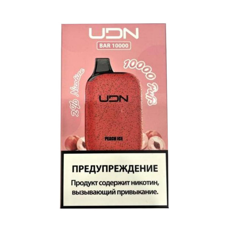 UDN BAR 10000 Персик, Лед