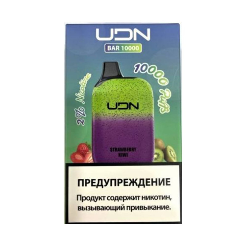 UDN BAR 10000 Клубника, Киви