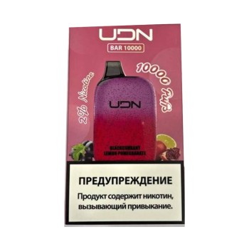 UDN BAR 10000 Черная Смородина, Лимон, Гранат