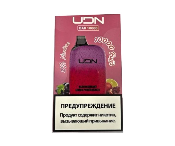 UDN BAR 10000 Черная Смородина, Лимон, Гранат