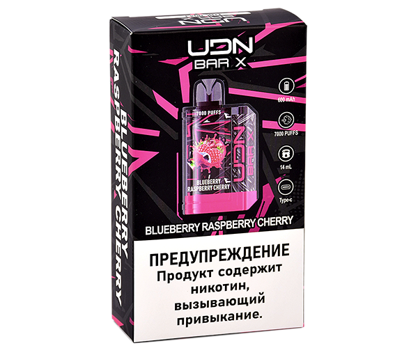 UDN BAR X III 7000 Черника, Малина, Вишня