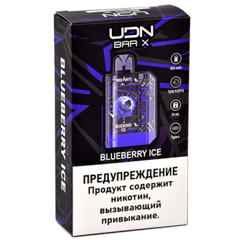 UDN BAR X III 7000 Черника, Лед