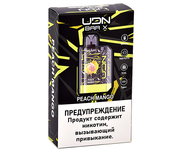 UDN BAR X III 7000 Персик, Манго