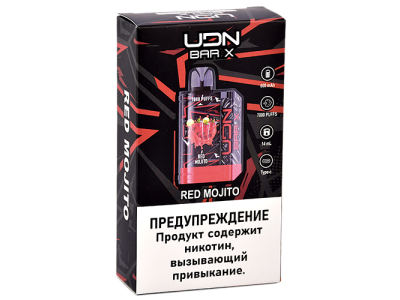 Новинка! UDN BAR X III на 7000 затяжек