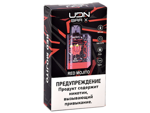 Новинка! UDN BAR X III на 7000 затяжек