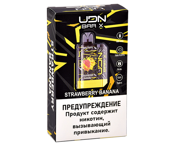 UDN BAR X III 7000 Клубника, Банан