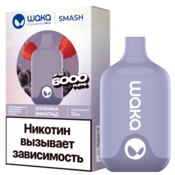 WAKA SMASH 6000 Клубника, Виноград