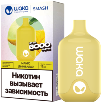 WAKA SMASH 6000 Манго, Дыня, Алоэ