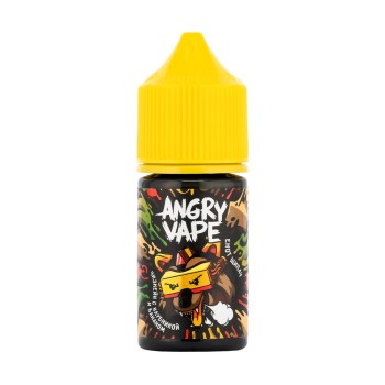 Жидкость Angry Vape Salt Енот Щипач (Чизкейк с Клубникой и Бананом) 2% 10 мл