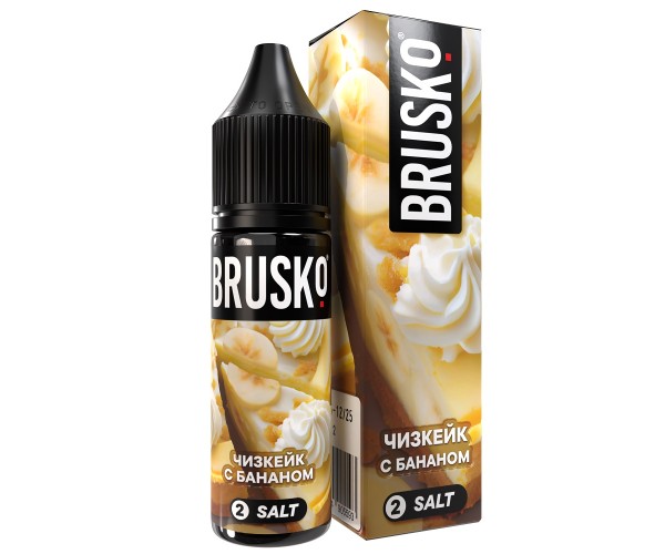 Жидкость Brusko Salt (Chubby) Чизкейк с Бананом 35 мл