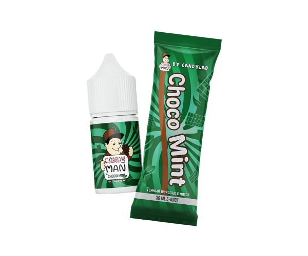 Жидкость Candyman Choco Mint (Темный шоколад с мятой) 30 мл SUPER