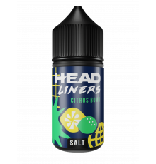 Жидкость HEADLINERS Salt Citrus Bomb (Лимон, Лайм) 0% (без никотина) 30 мл