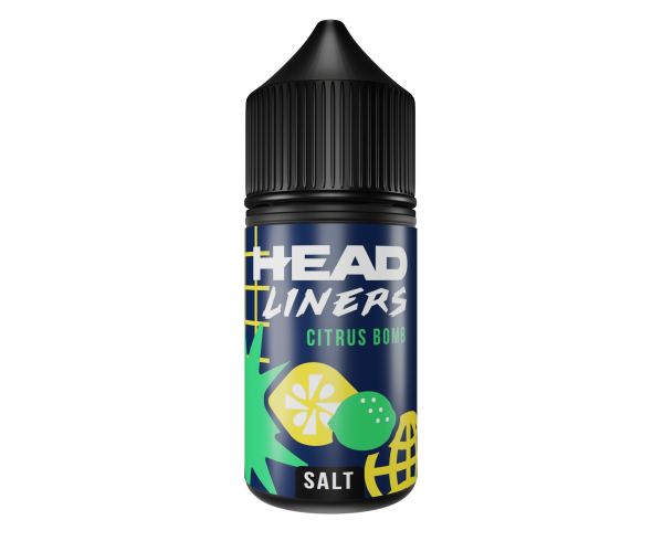 Жидкость HEADLINERS Salt Citrus Bomb (Лимон, Лайм) 0% (без никотина) 30 мл