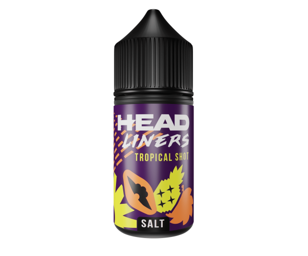 Жидкость HEADLINERS Salt Tropical Shot (Ананас, Папайя) 0% (без никотина) 30 мл