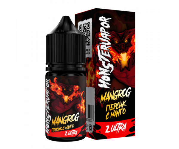 Жидкость Monster Vapor MANGROG (Персик с Манго) 30 мл 20 мг Ultra