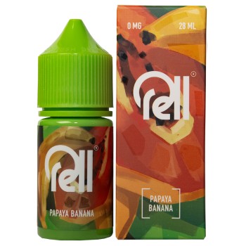 Жидкость RELL GREEN Papaya Banana / Папайя-Банан 0% 28 мл