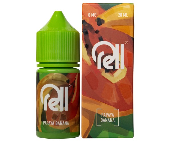 Жидкость RELL GREEN Papaya Banana / Папайя-Банан 0% 28 мл