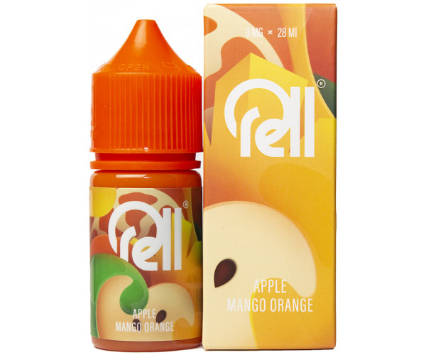 Жидкость RELL ORANGE Apple Mango Orange/Яблоко, Манго, Апельсин 0% 28 мл