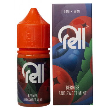 Жидкость RELL ORANGE Berries and Sweet Mint/Ягоды, Сладкая мята 0% 28 мл