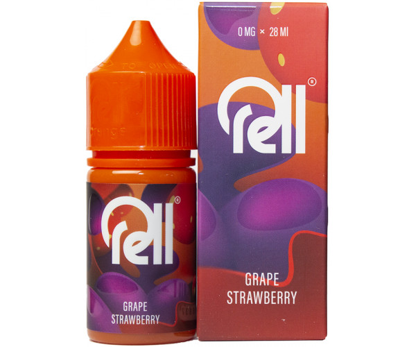 Жидкость RELL ORANGE Grape Strawberry/Виноград, Клубника 0% 28 мл