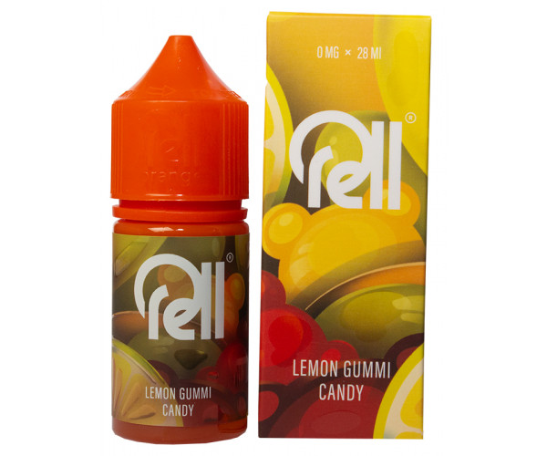 Жидкость RELL ORANGE Lemon Gummi Candy/Лимон, Жевательные мишки, Леденец 0% 28 мл