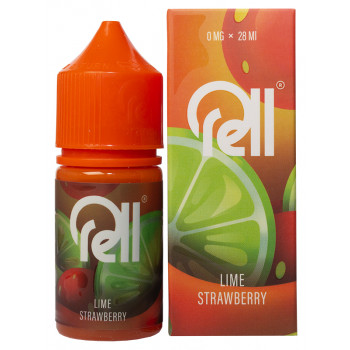 Жидкость RELL ORANGE Lime Strawberry/Лайм, Клубника 0% 28 мл